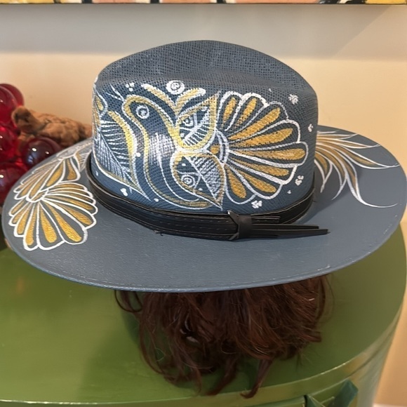 Hand painted Sombrero Made in Mexico 🇲🇽 - Picture 3 of 8